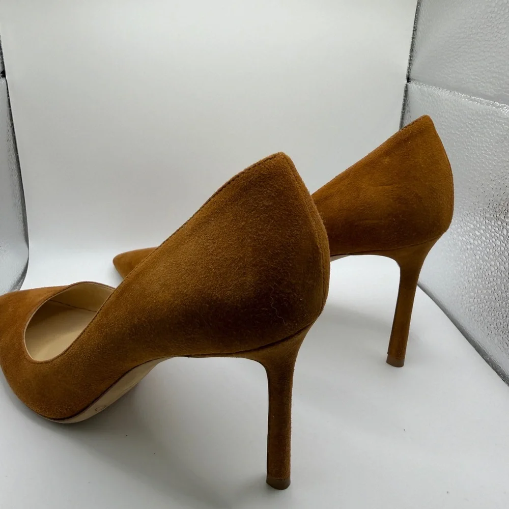 Jimmy Choo Women's Tan Suede Heels - Picture 4 of 6
